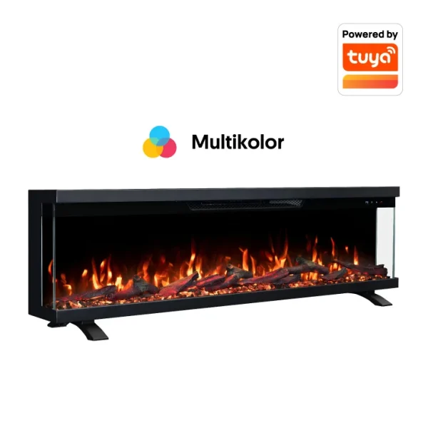 PROSTO smart elekt. panorama 50″ 3u1 kamin 1800W