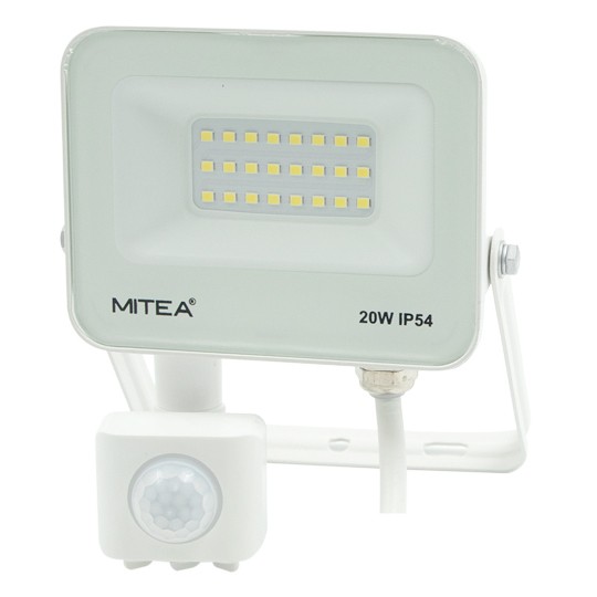 M490020-RLS-B5 6500K SMD ECO LED reflektor sa senzorom 20W BELI IP54 Mitea Lighting