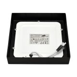 M12NK-BK-CCT 12W 3000~6500K crni nadgradni kvadratni LED panel Mitea Lighting