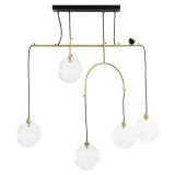M11091-5 Max.40W 220~240V crno-zlatni 5xG9 luster Mitea Lighting
