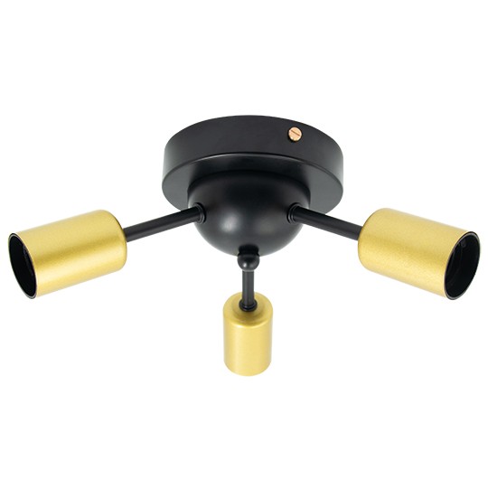 M11093-3 Max.60W 220~240V crno-zlatni 3xE27 luster Mitea Lighting