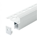 MA07-W BELI Aluminijumski profil za LED trake 37x29x2000mm za pločice/stepenice sa difuzorom 2m Mitea Lighting