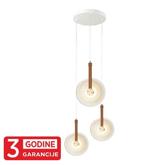 ALTO MAP9442-3 3x5W 3000K zlatna LED visilica 3Y Mitea Lighting