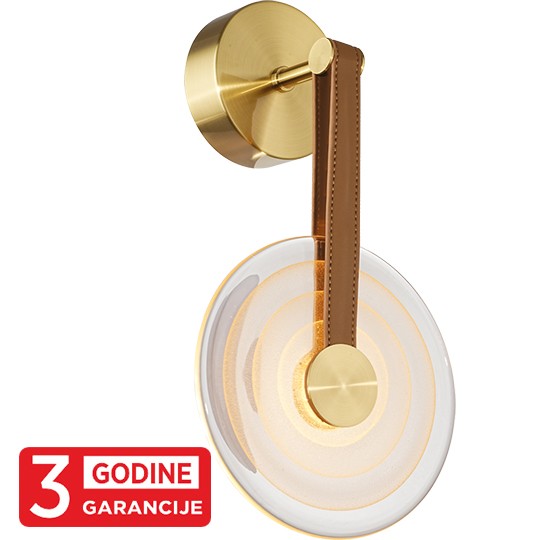 ALTO MAW9442-1L 5W 3000K zlatna LED zidna lampa 3Y Mitea Lighting