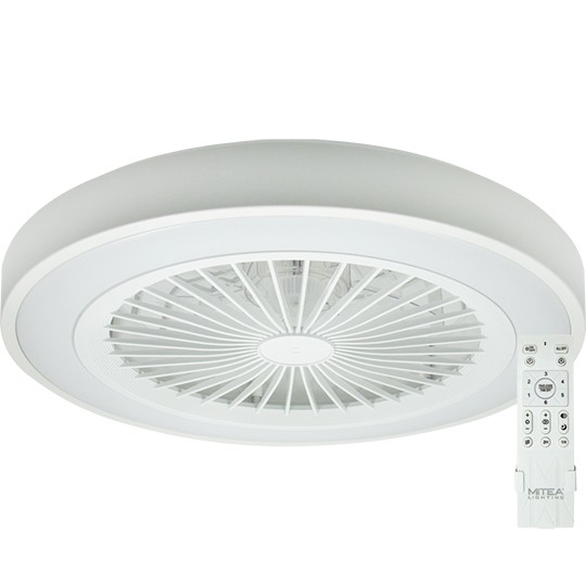 MV5020-W-2 BELI plafonski ventilator 20W sa svetlom LED CCT 25W sa daljinskim upravljačem Mitea Lighting