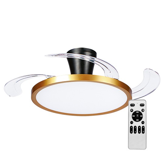 MV5040-GB ZLATNO-CRNI plafonski ventilator 30W sa svetlom LED CCT 30W sa daljinskim upravljačem Mitea Lighting