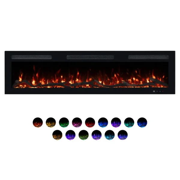 PROSTO smart el. 60″ 3u1 multikolor s. kamin 1800W