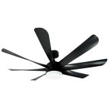 MV5015-C CRNI plafonski ventilator 50W sa svetlom LED CCT 20W fi152cm sa daljinskim upravljačem Mitea Lighting