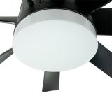 MV5015-C CRNI plafonski ventilator 50W sa svetlom LED CCT 20W fi152cm sa daljinskim upravljačem Mitea Lighting