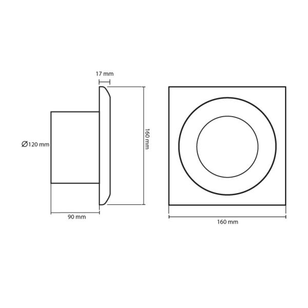 Izduvni ventilator 120mm