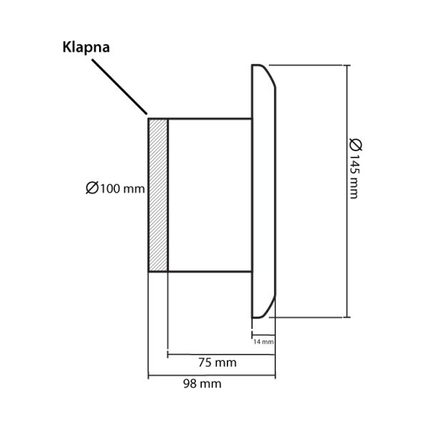 Izduvni ventilator 100mm