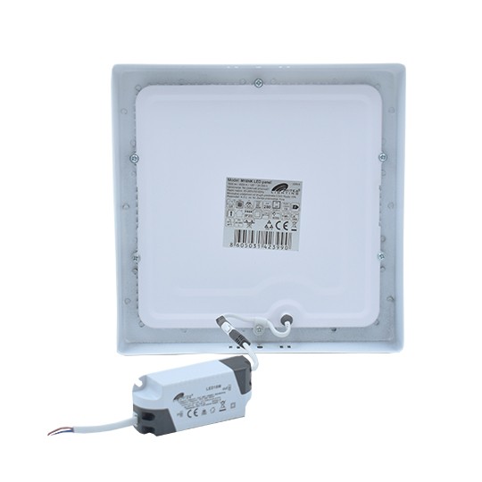 M18NK 18W 4000K beli nadgradni kvadratni LED panel Mitea Lighting