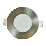 M3UO-SN 3W 6500K saten nikl ugradni okrugli LED panel Mitea Lighting