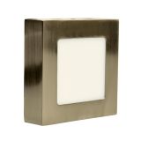 M6NK-SN 6W 6500K saten nikl nadgradni kvadratni LED panel Mitea Lighting