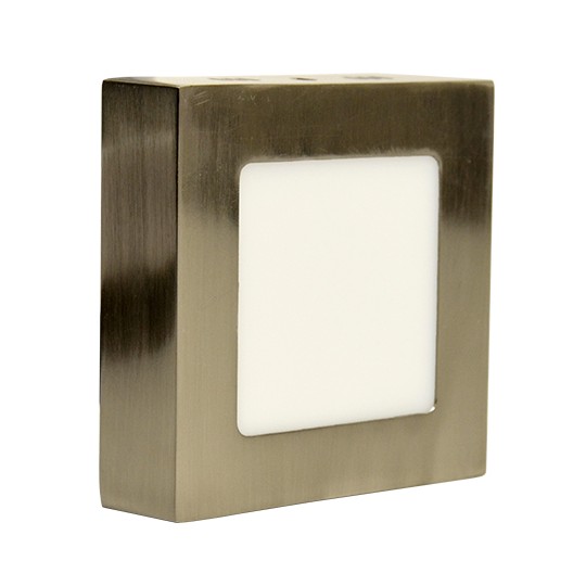 M6NK-SN 6W 6500K saten nikl nadgradni kvadratni LED panel Mitea Lighting