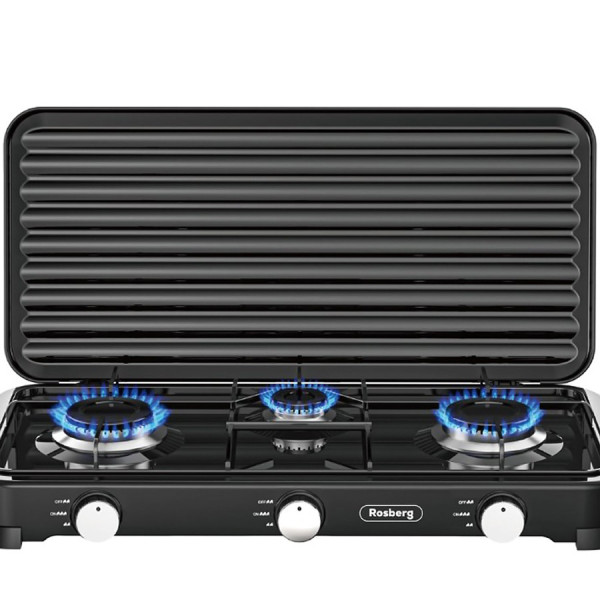 Plinski rešo 3 gorionika R51454D3 Crni