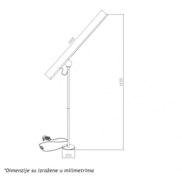 ARIA 43 PODNA LAMPA 11W 3000K DIM