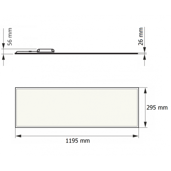 DAWN LED PANEL HN-PL12030 40W 4000K (4000lm) BACKLIGHT