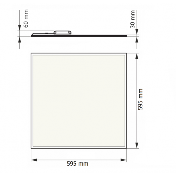 DAWN LED PANEL HN-PL6060 40W 4000K (4000lm) BACKLIGHT IP65