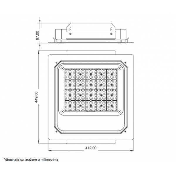 DAWN LED REFLEKTOR BR-FL100W-07K 5000K 13000lm 90° IP65