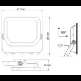 DAWN LED REFLEKTOR BR-FL50W-02 4000K 5500lm 100°  IP65