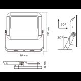 DAWN LED REFLEKTOR BR-FL50W-02 6500K 5500lm 100°  IP65