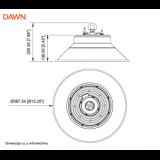 DAWN LED REFLEKTOR BR-FL80W-02K CCT 10400lm 120° IP65