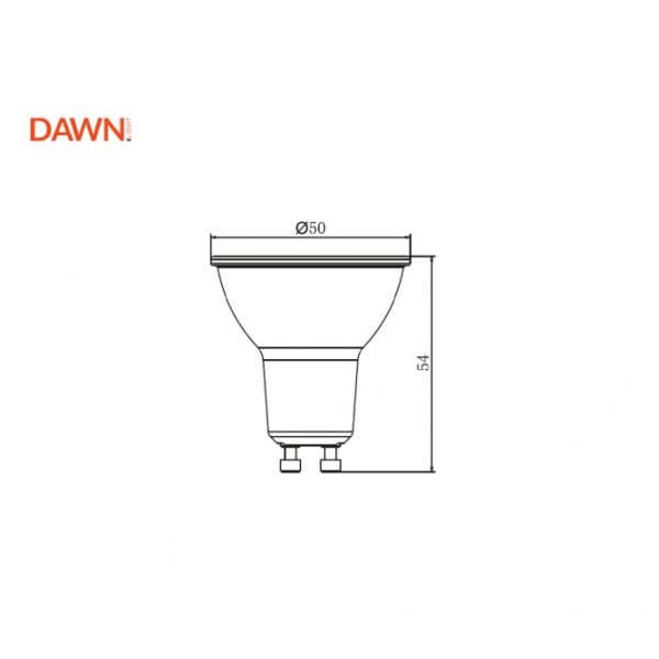 DAWN LED SIJALICA DIM GU10 7W 2700K 560lm 36°