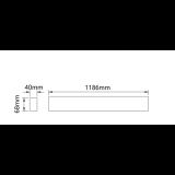 DAWN LED SVETILJKA LL40120 20/30/40W CCT BELA 1,2 met