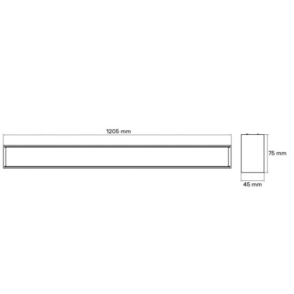 DAWN LED SVETILJKA LT-T-020 24W/32W/40W CCT BELA 1,2 met