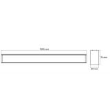 DAWN LED SVETILJKA LT-T-020 24W/32W/40W CCT CRNA 1,2 met