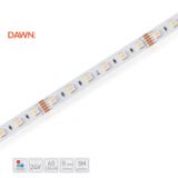 DAWN LED TRAKA HL 5050-60-RGBW 24V IP20 (5met, 19.2W/m, 12mm)