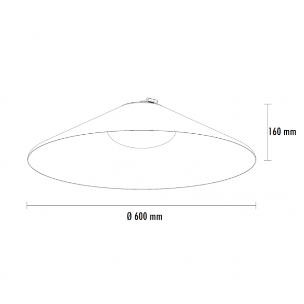 EOS CONE P0862-600A5 18W 3000K TERAKOTA