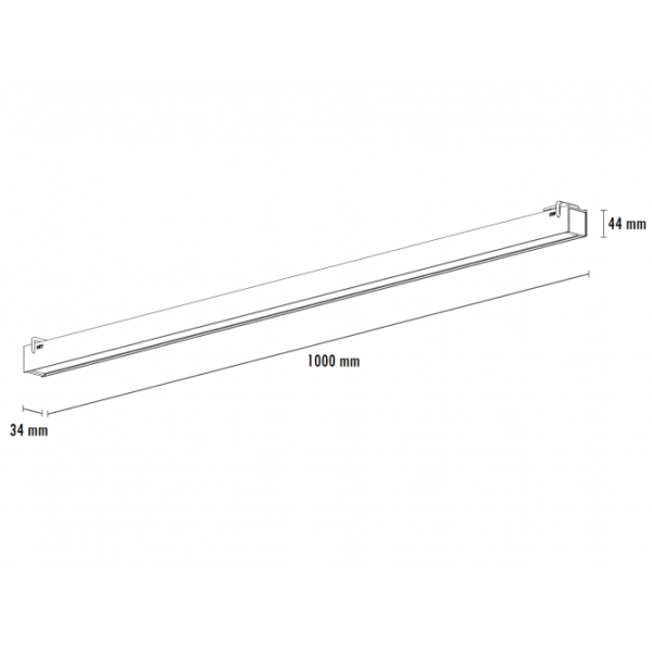 EOS LINEAR P0862-1000A4 20W 3000K CRNA