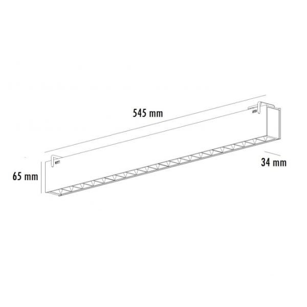 EOS LINEAR P0862-540A3 16W 3000K CRNA