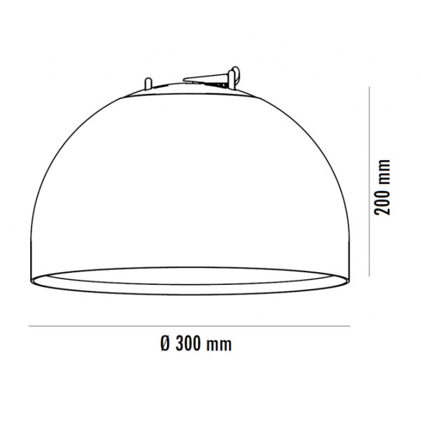 EOS SEMISPHERE P0862-300A1 24W 3000K CRNA