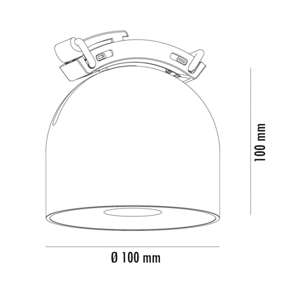 EOS SPOT LIGHT P0862-110A2 12W 3000K CRNA