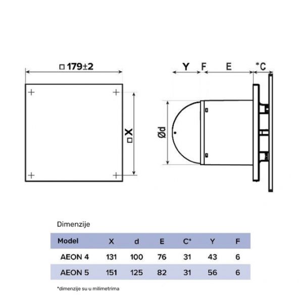 ERA DEKORATIVNI STAKLENI PANEL PAGM4/5 CRNI AEON