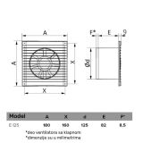 ERA VENTILATOR F125 E125S