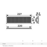 ERA ZALUZINA 2307DP BELA (227×67 mm)