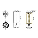 KONDEZATOR 14MF GMC 4PIN 450V/50HZ