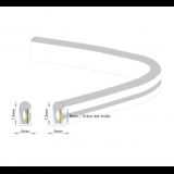 LED NEON FLEX KL-2835-120-NW 24V IP65 (50met,8.8W/met,8mm)