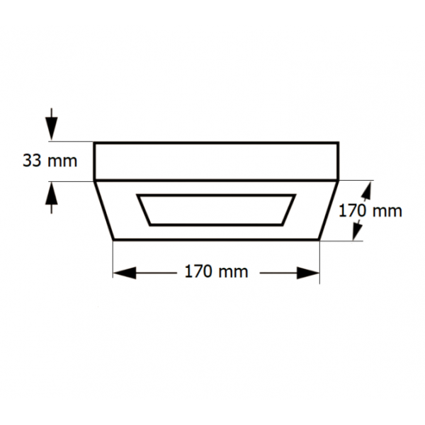 LED PANEL KA-S5 12W 6500K