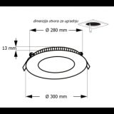 LED PANEL U/Z KNC1-24W 6500K