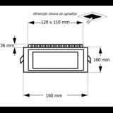 LED PANEL U/Z KNS2-12W 6500K