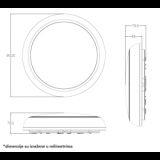 LED PLAFONJERA CDLED24 24/20/16W 3000/4000/6500K IP65 CRNA