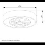 LED PLAFONJERA OSD-020 60W 3000K/4000K/6000K BELA