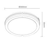 LED PLAFONJERA X09-300-24W 3000/4000/6500K IP65 DRVO