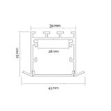 LED PROFIL LL-ALP017-R KOMPLET SIVI TR