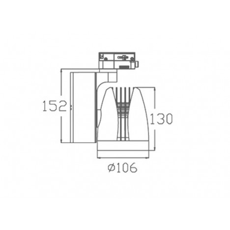 LED REF SINSKI 337201-2 30W 3000K BELI